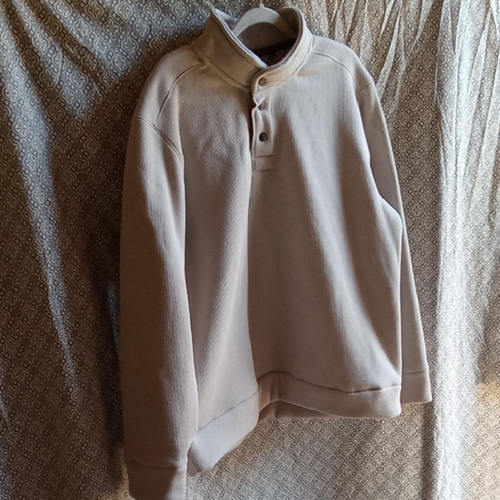 Jeremiah and Sons, mens pull over shirt, size XL, oatmeal color